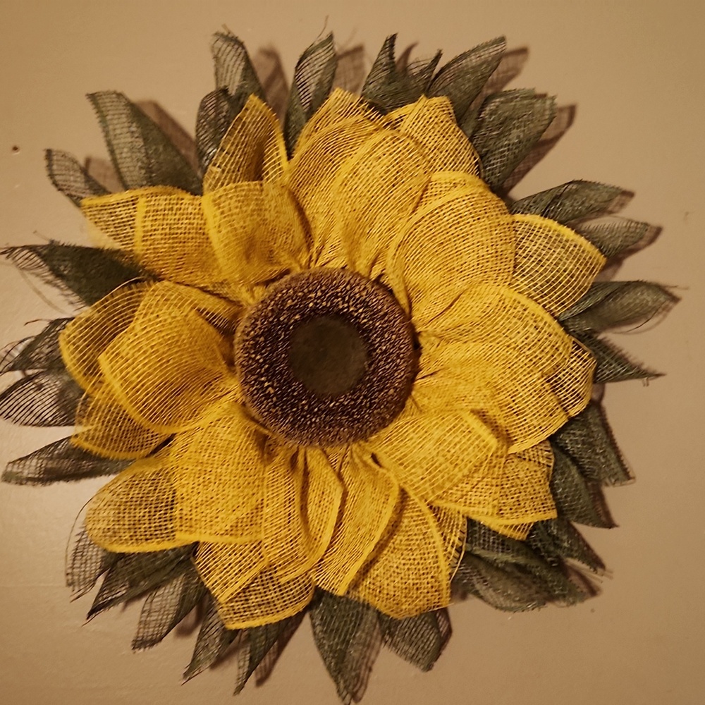 Sunflower door hanger
